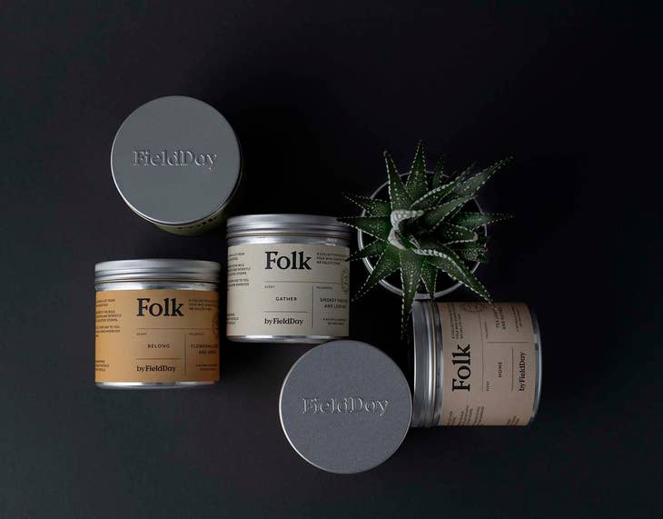 Doftljus Rökig Eldstad & Läder - FOLK by FIELD DAY