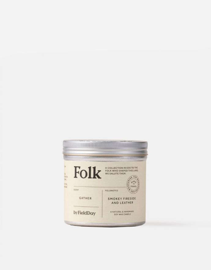 Doftljus Rökig Eldstad & Läder - FOLK by FIELD DAY