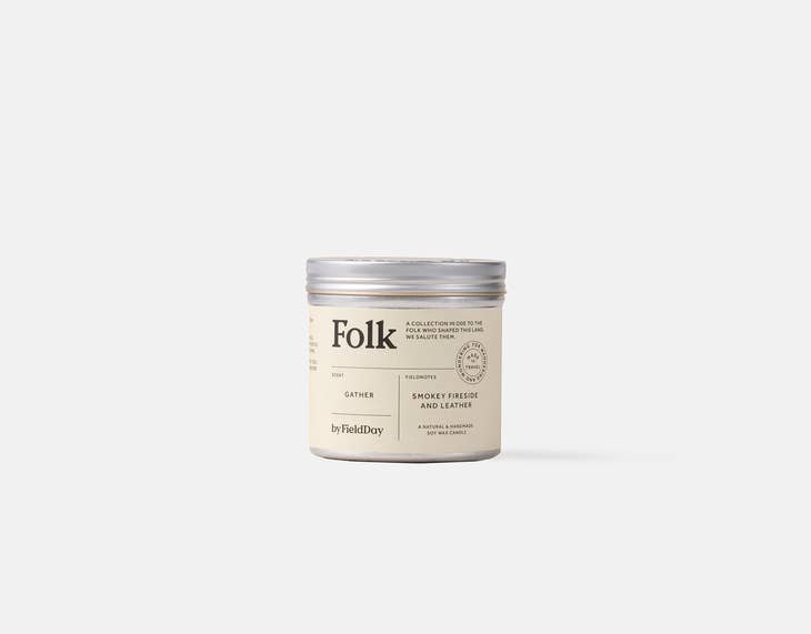 Doftljus Rökig Eldstad & Läder - FOLK by FIELD DAY