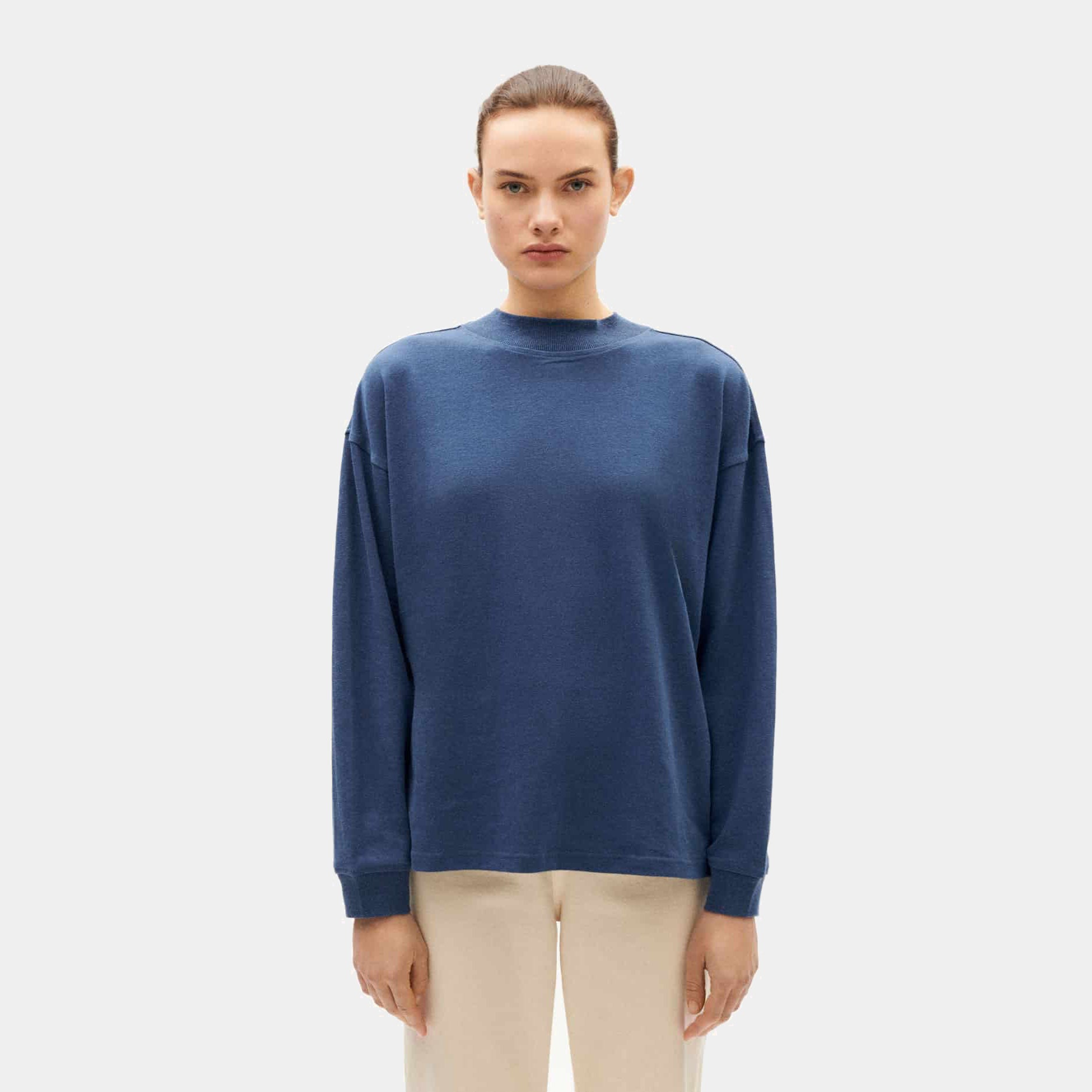 Freire Thick Hemp T-shirt Heritage Blue