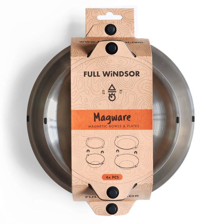 Magware Magnetic Bowls & Plates 4-Piece Set - FULL WINDSOR