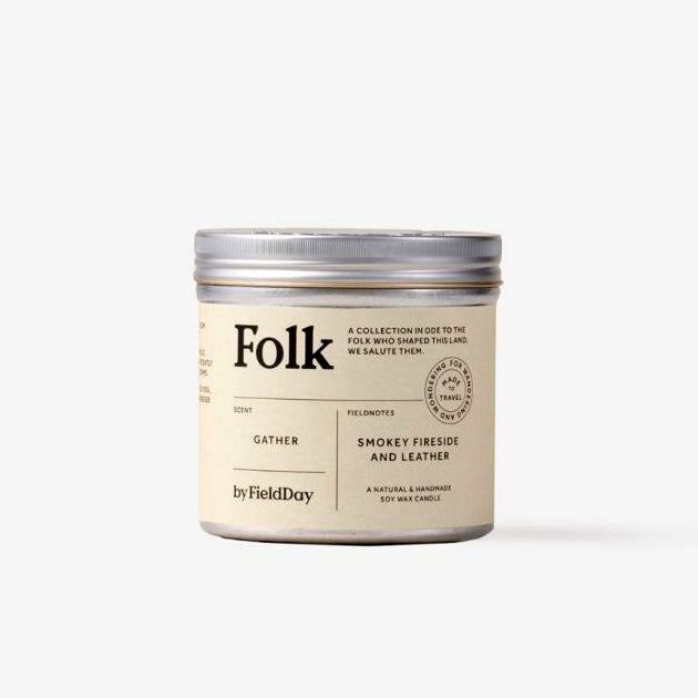 Doftljus Rökig Eldstad & Läder - FOLK by FIELD DAY