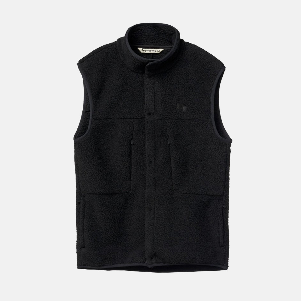 Gilet Fleece Vest Peat Black - PINQPONQ