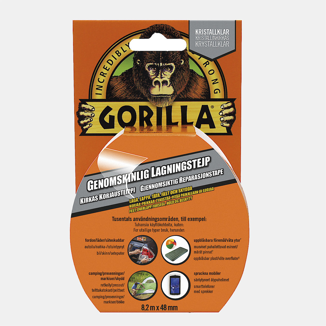 Genomskinlig lagningstejp GORILLA