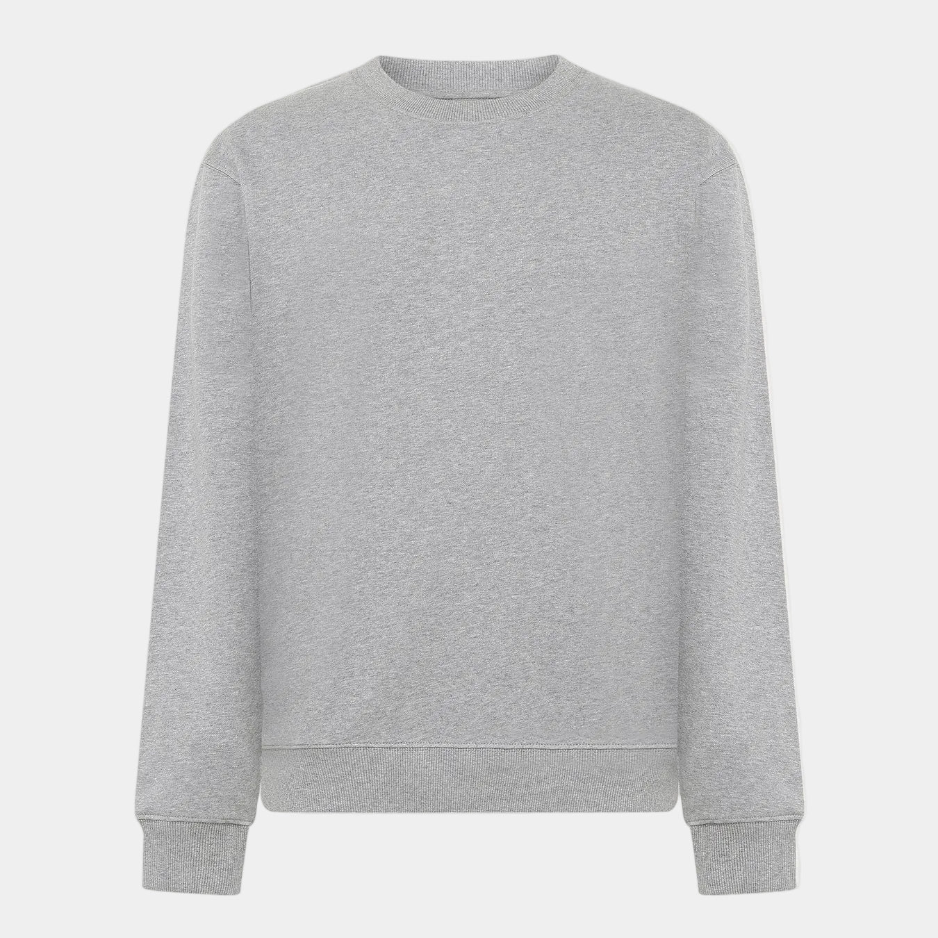 Relaxed Crew Neck Sweater Grey Melange