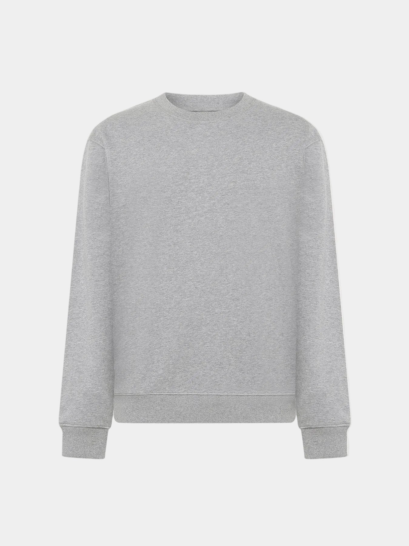 Relaxed Crew Neck Sweater Grey Melange