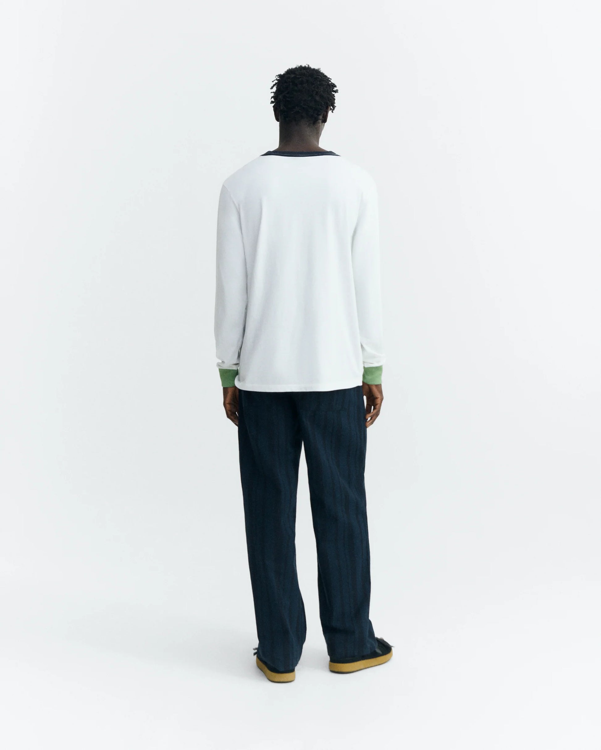 Marc Navy Dappled Stripes Pants