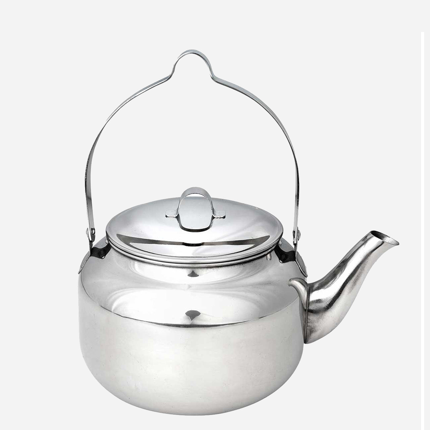 Kaffepanna i rostfritt stål från Hällmark som funkar lika bra på en induktionsspis hemma som över öppen eld ute i naturen.