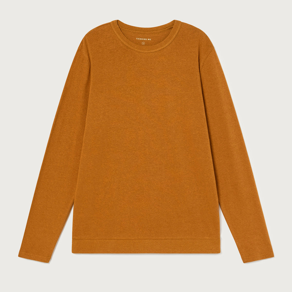 Hampa Långärmad T-shirt Gyllenbrun - THINKING MU