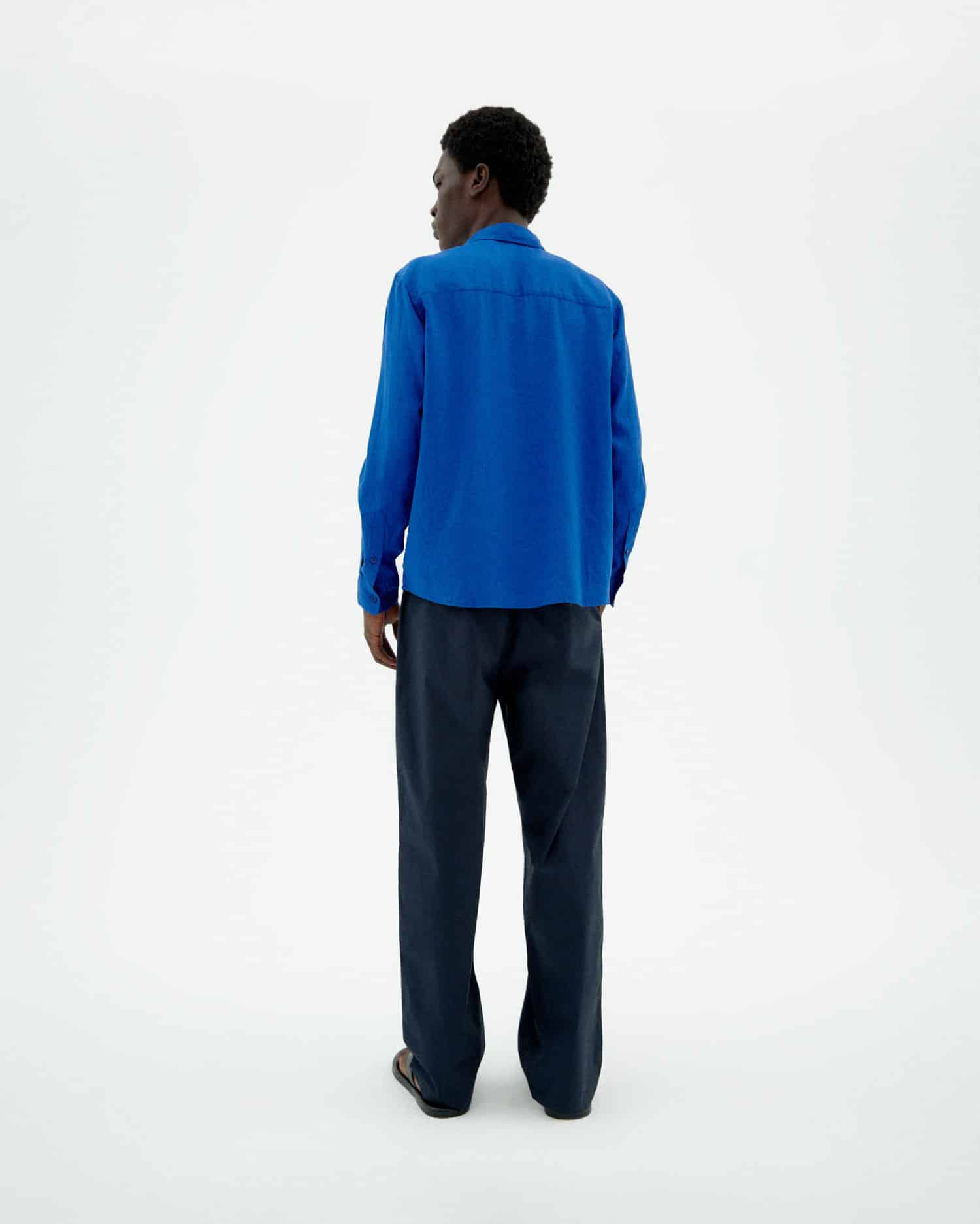 Ant Hemp & Tencel Shirt Indigo Blue
