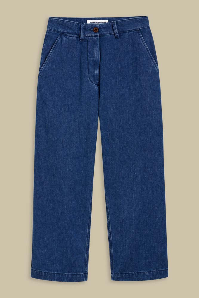 Daria Hemp Pants High Waist - KINGS OF INDIGO