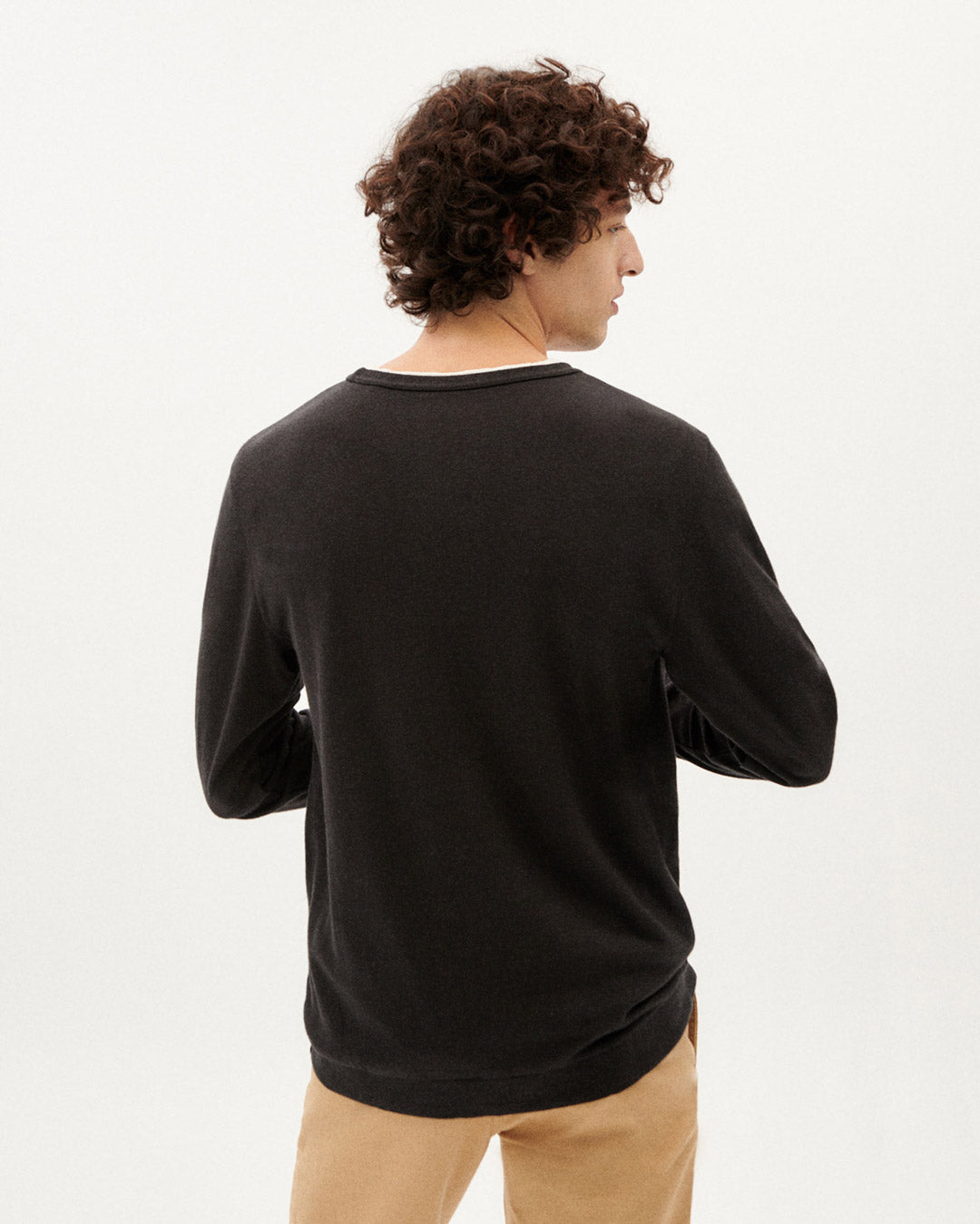Hampa Långärmad T-shirt Svart - THINKING MU