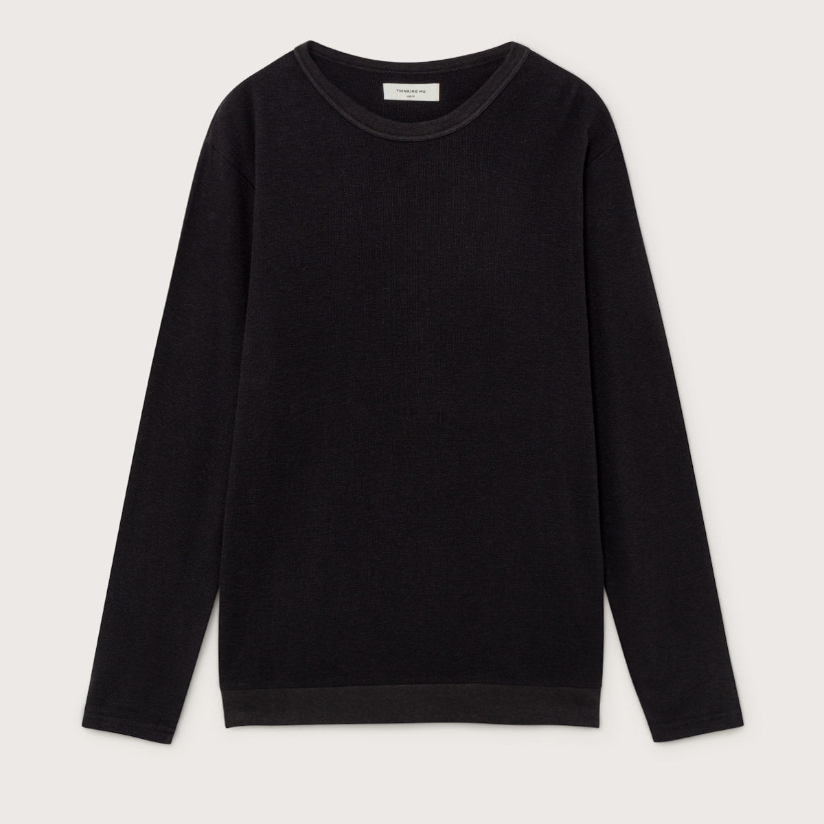 Hampa Långärmad T-shirt Svart - THINKING MU