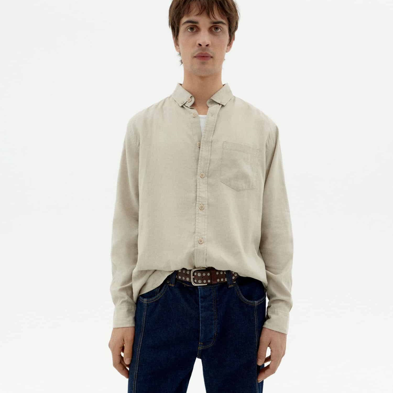 Ant Hemp & Tencel Shirt Ecru