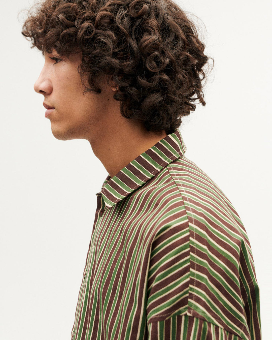 Haru Vertical Striped Shirt - THINKING MU