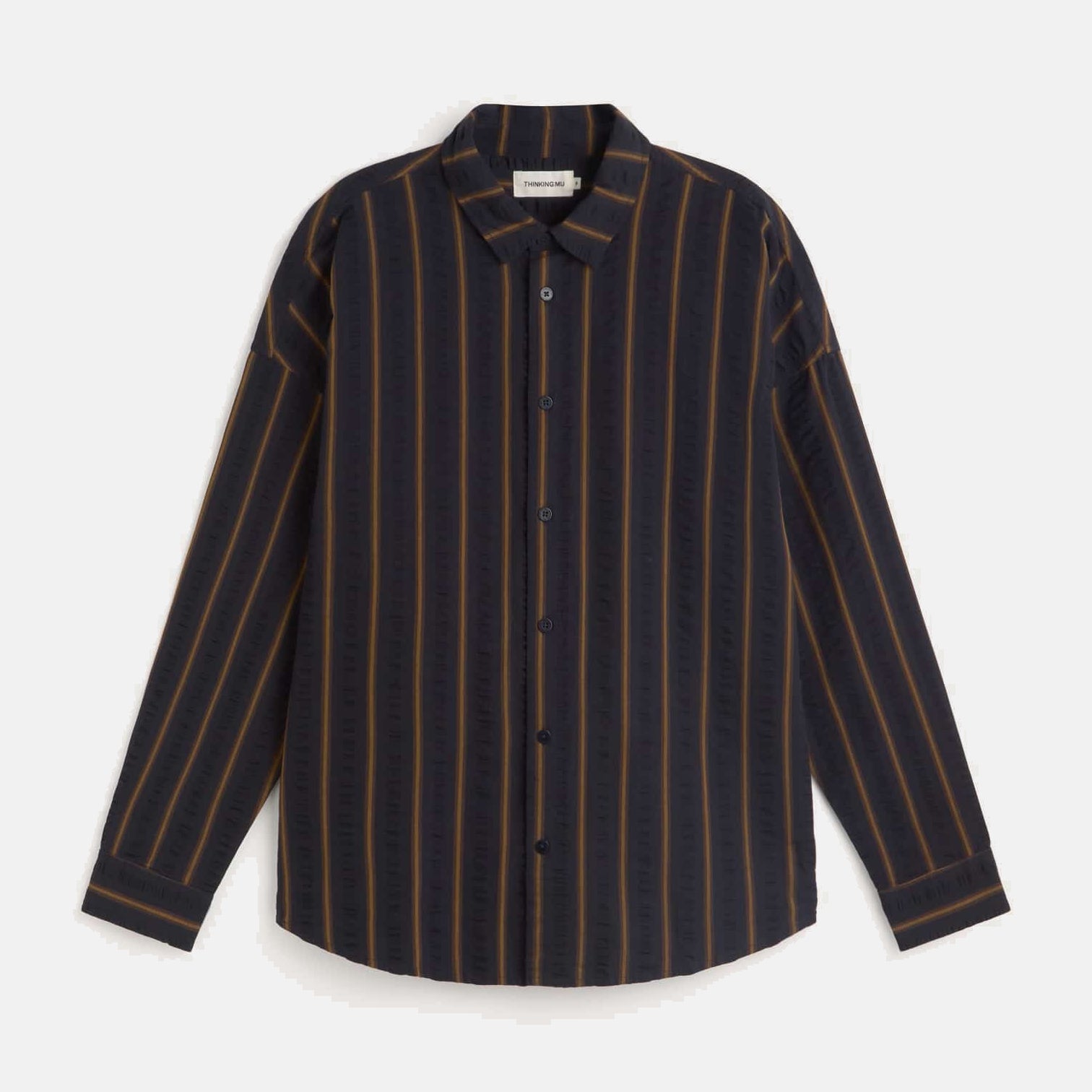 Haru Portbou Seersucker Striped Shirt