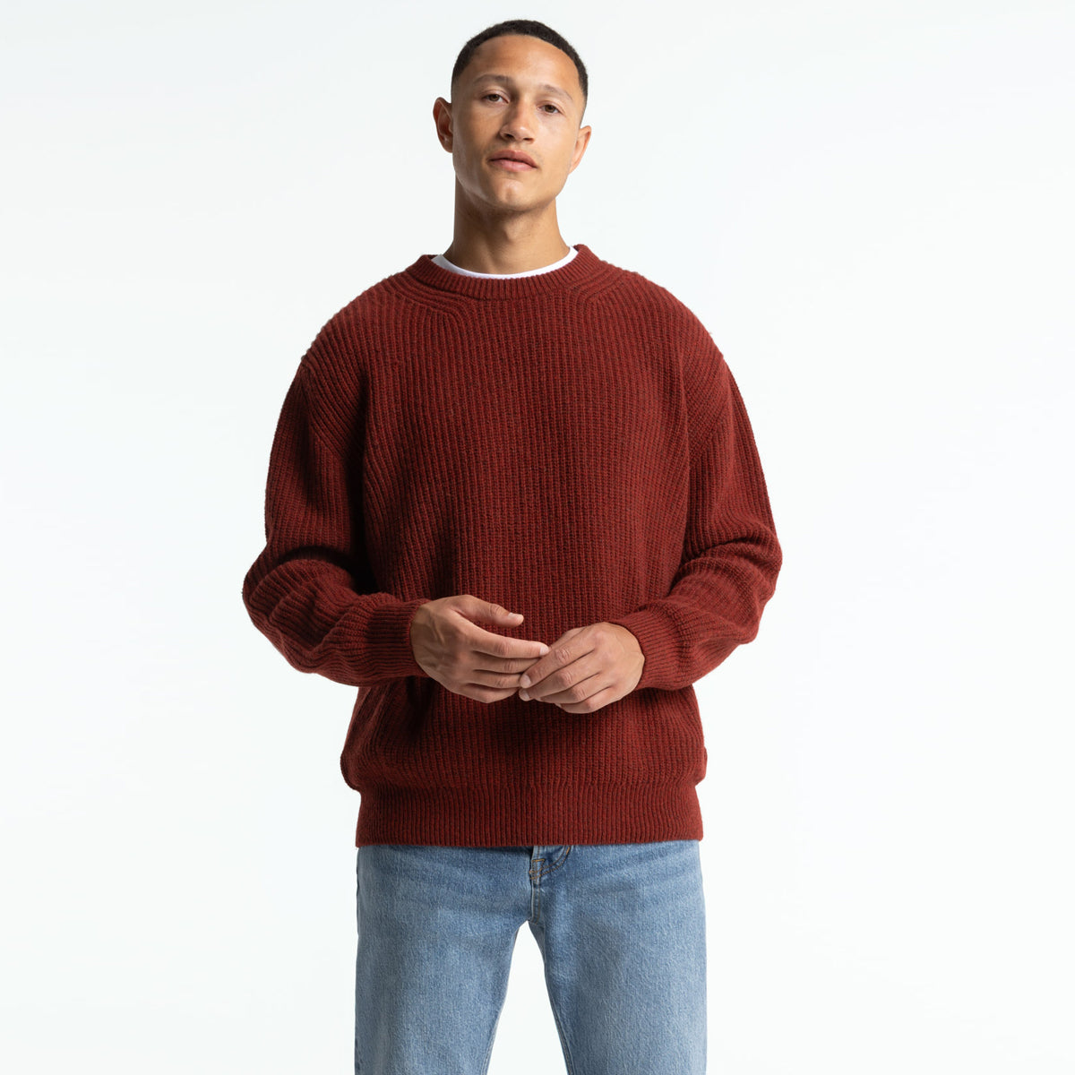 Hector Knit Madder Brown - KINGS OF INDIGO
