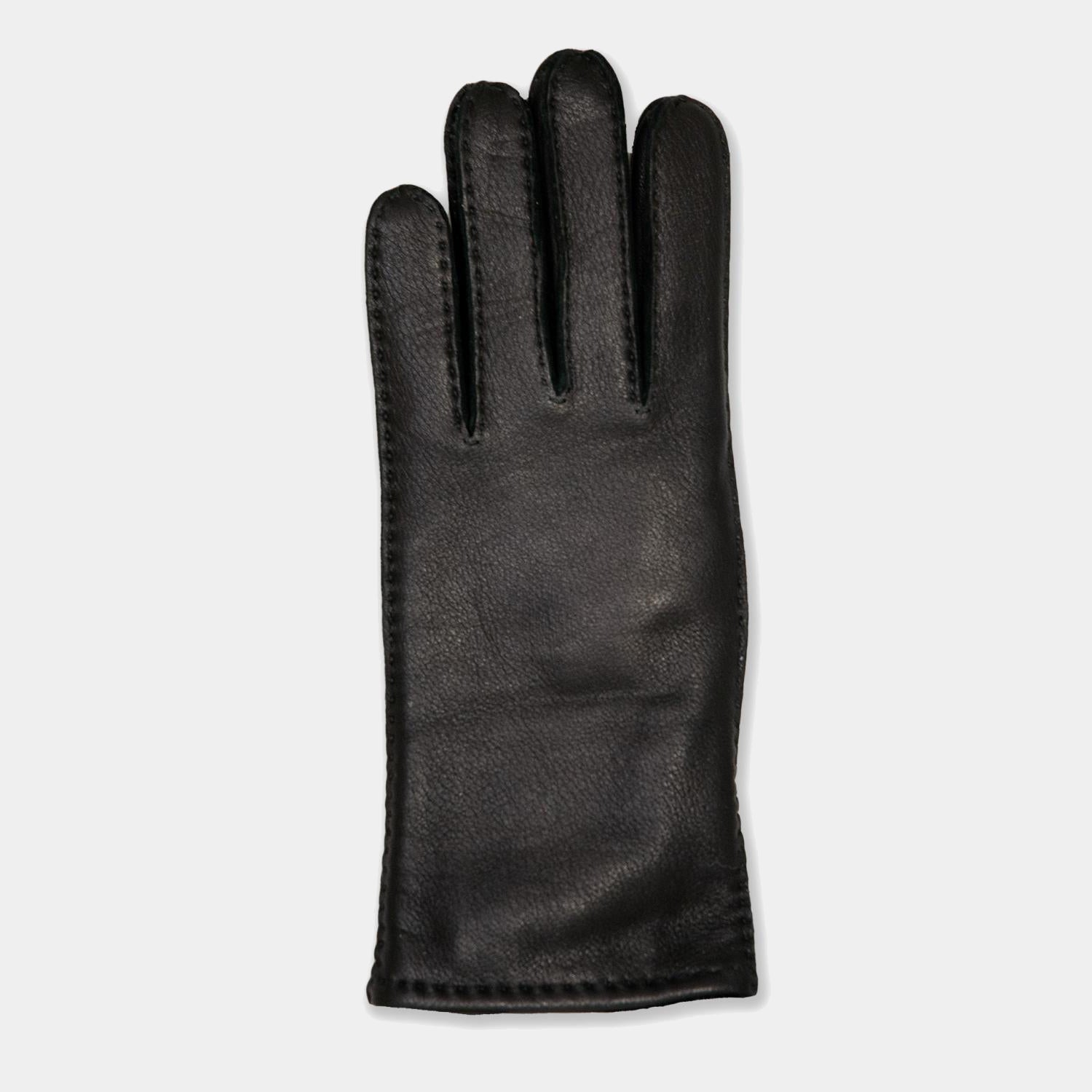 Helsinki Dam Ullfodrad Skinnhandske Svart