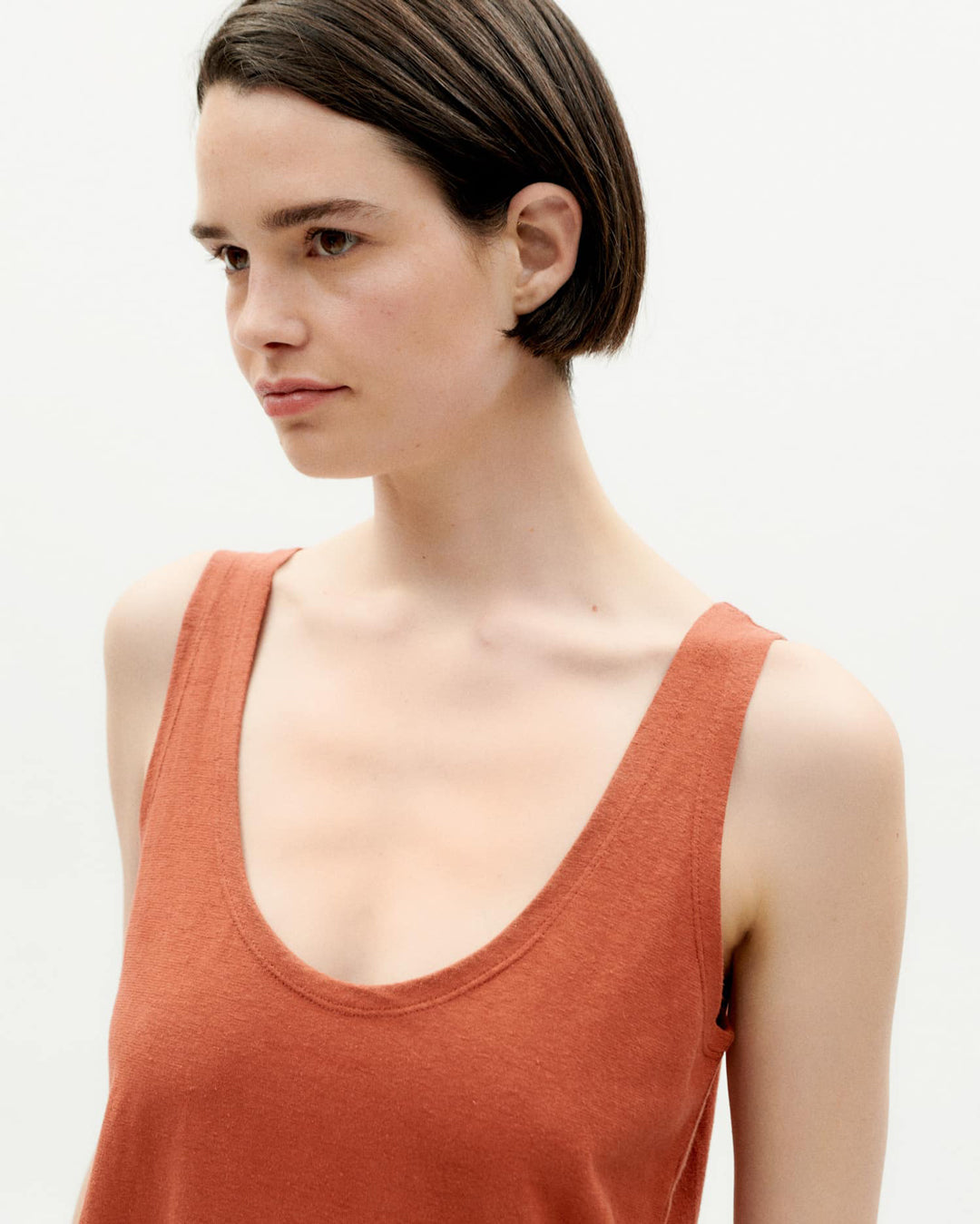 Hampa Tank Top Clay Red - THINKING MU