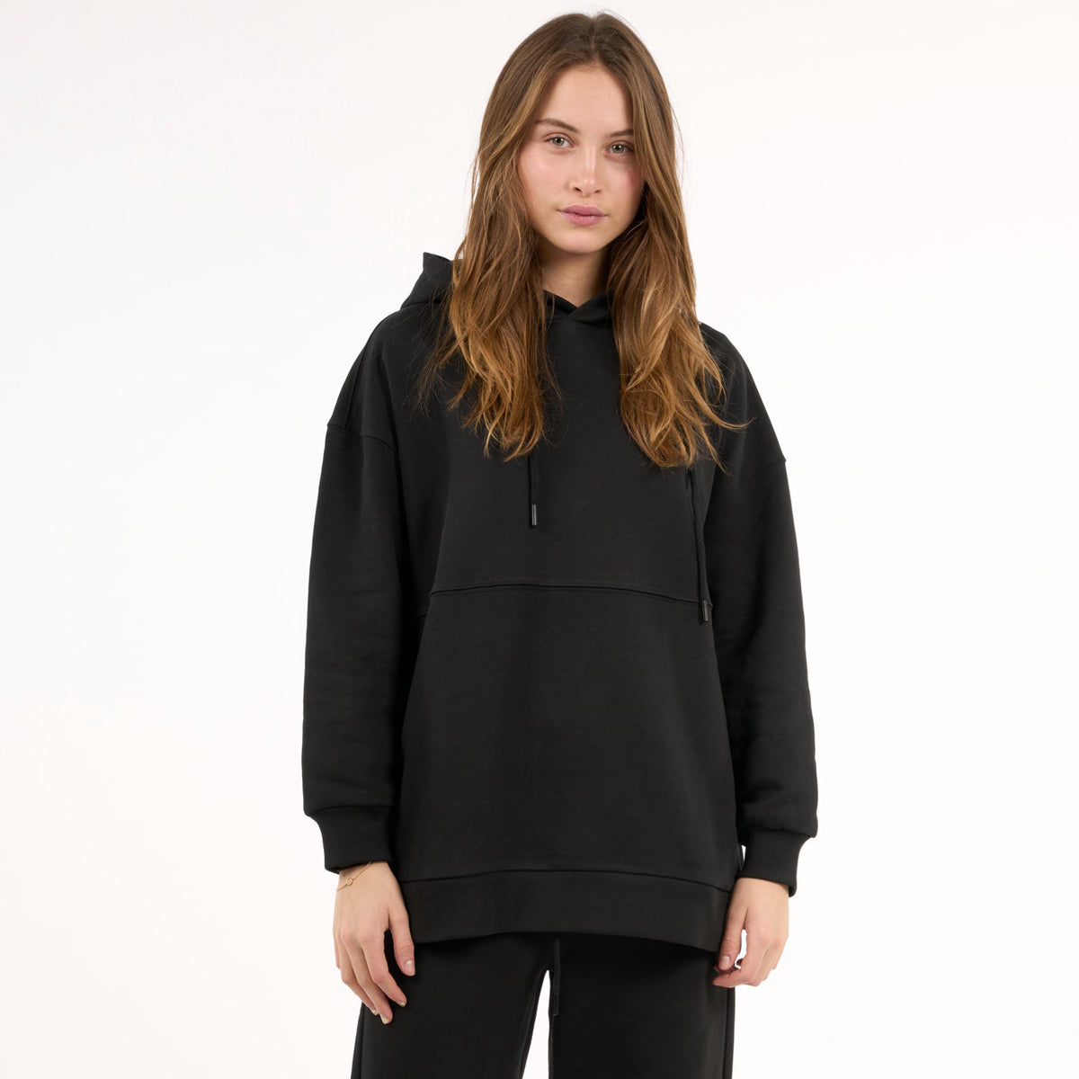 Hoodie Jet Black - KNOWLEDGE COTTON APPAREL