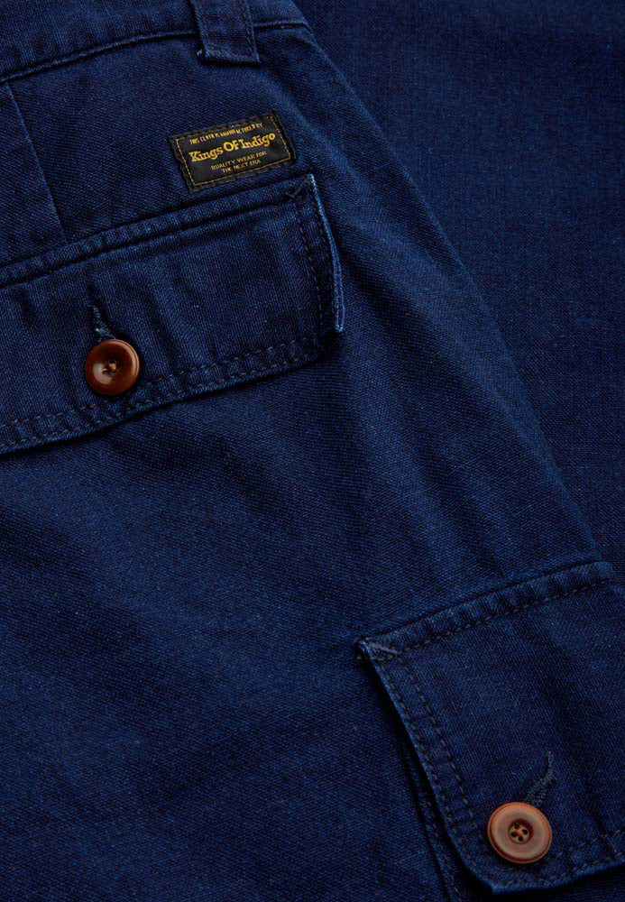 Kian Shorts Indigo Crinkle - KINGS OF INDIGO