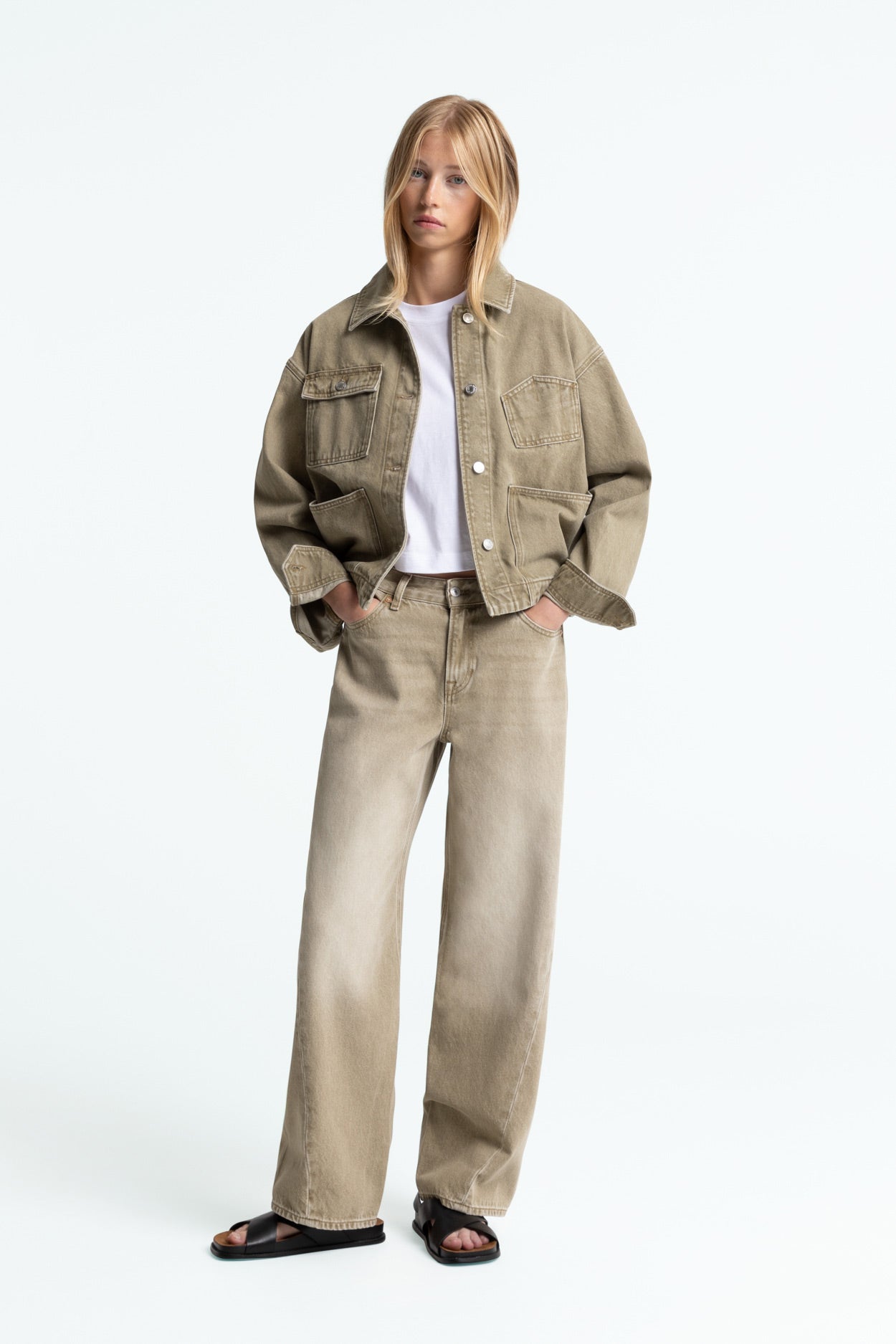 Ingrid Retro Beige Clean Jacket
