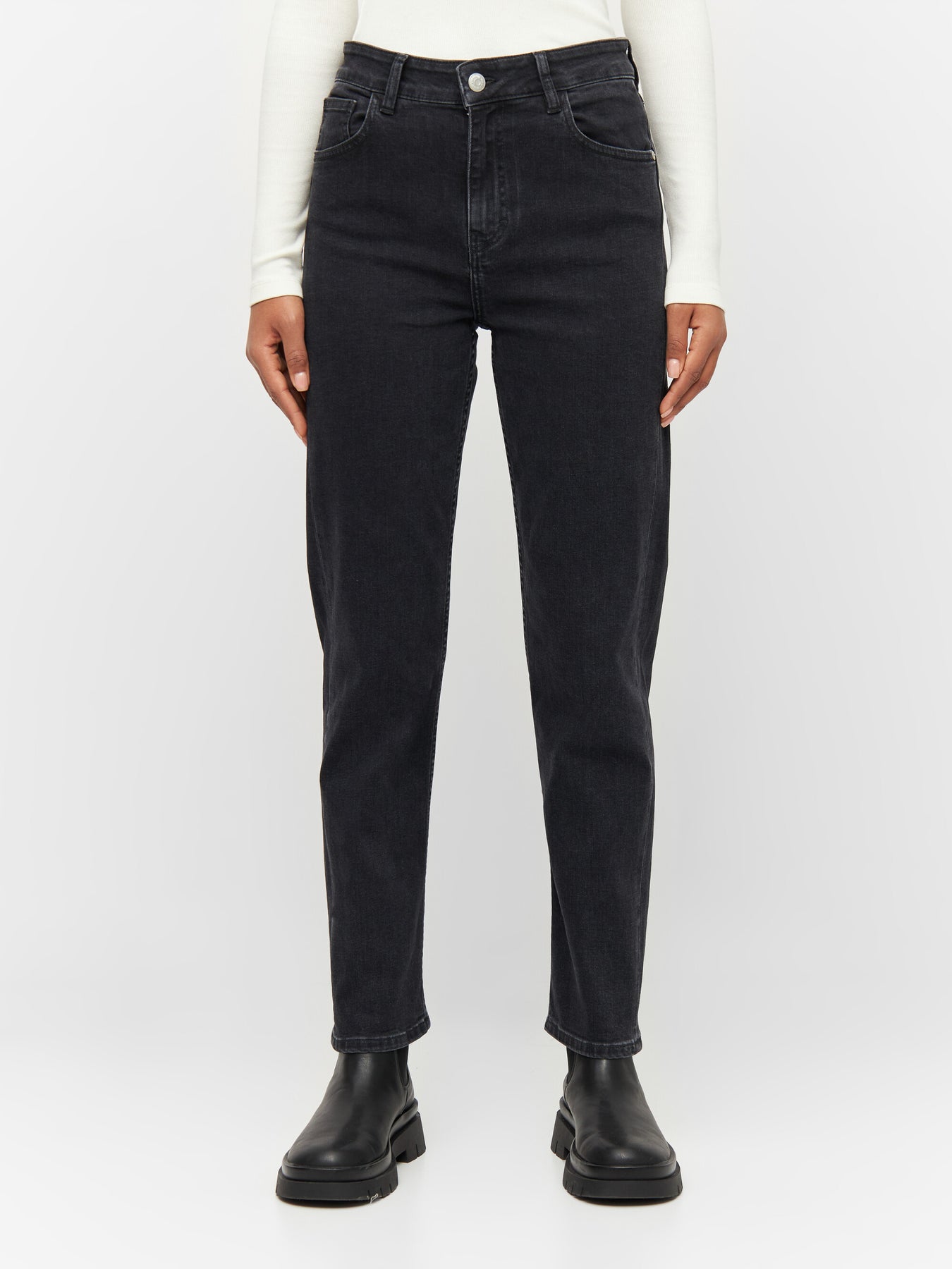 Iris Ekologiska Jeans Vegan Stretch Black Rinse - KNOWLEDGE COTTON APPAREL