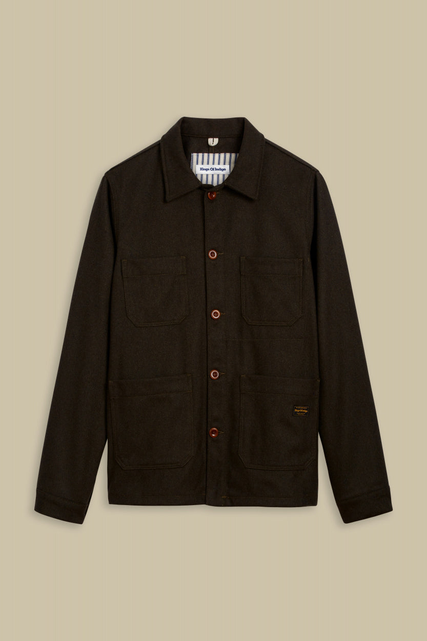 Duncan Wool Jacket Deep Forest - KINGS OF INDIGO