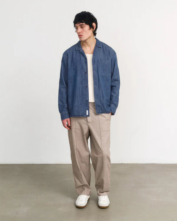 Leisure Shirt Oversized Washed Denim