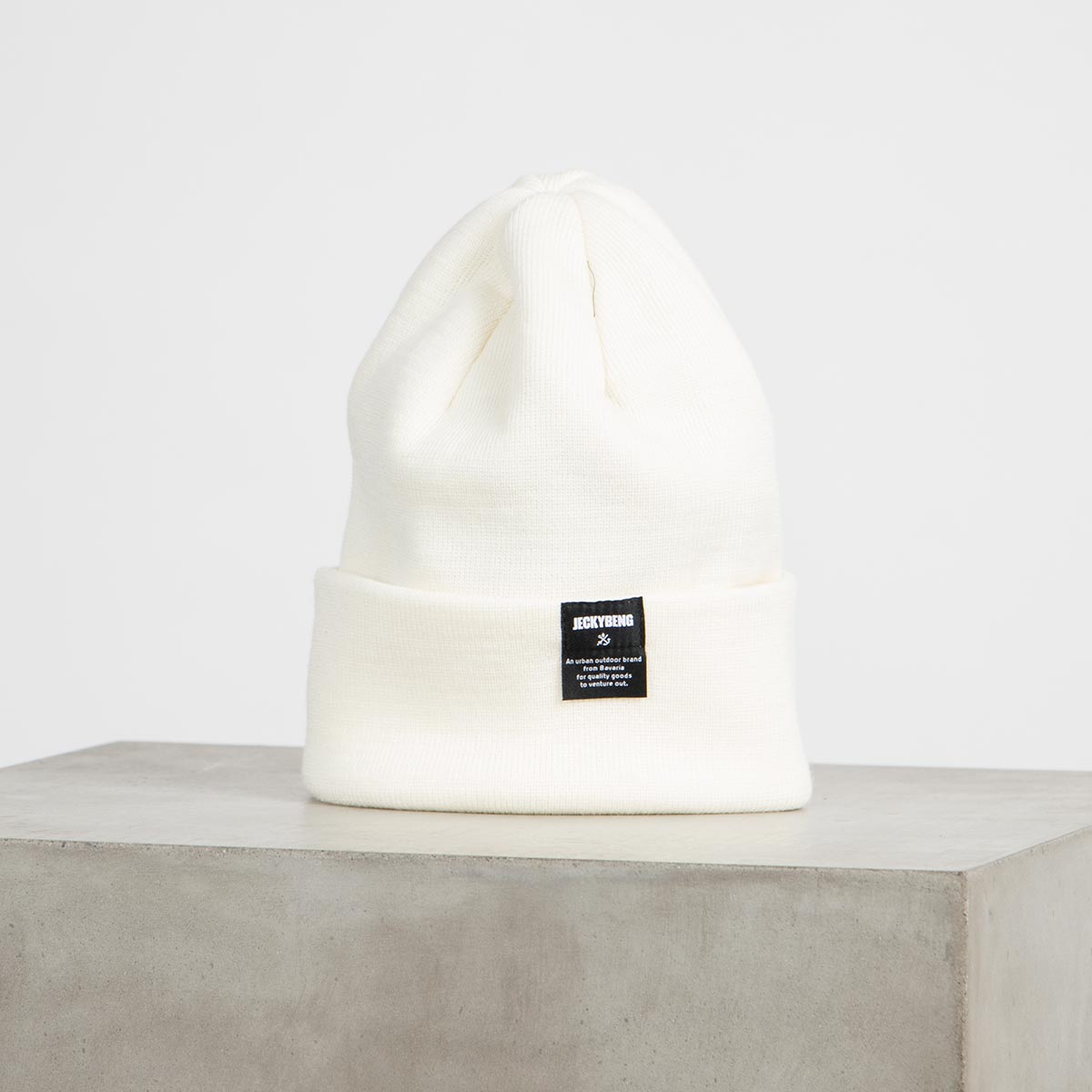 jeckybeng merino wool beanie off white