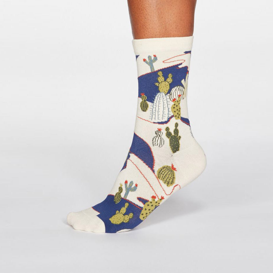 Cactus Organic Cream Socks 36-41 - THOUGHT