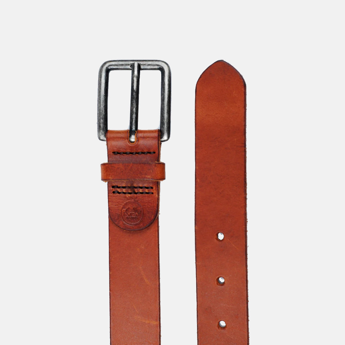 Skärp Vegetabiliskt Garvat Skinn Mylla 3cm Brunt