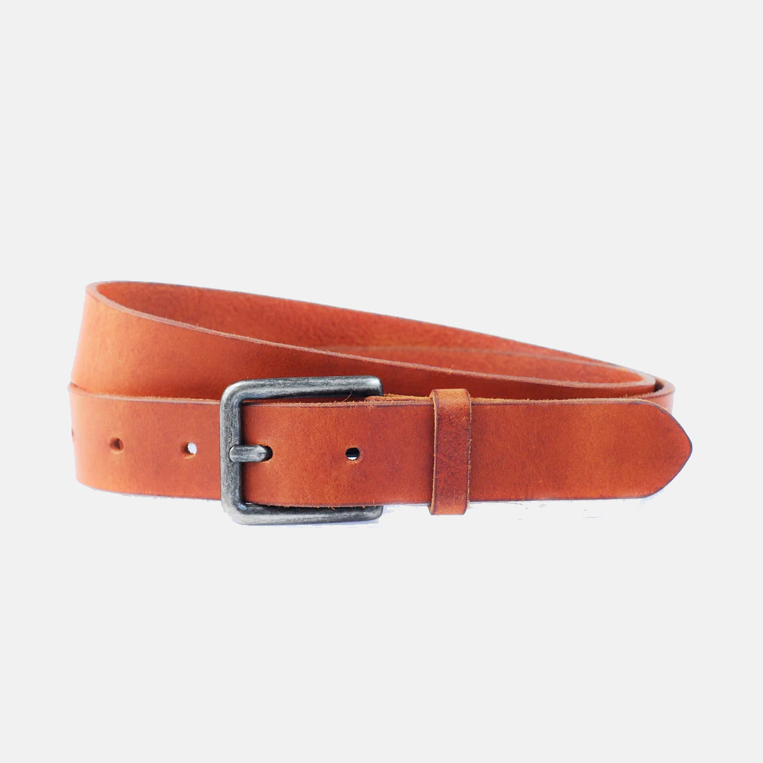 Skärp Vegetabiliskt Garvat Skinn Mylla 3cm Brunt