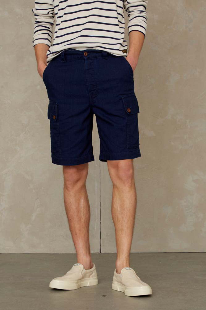 Kian Shorts Indigo Crinkle - KINGS OF INDIGO