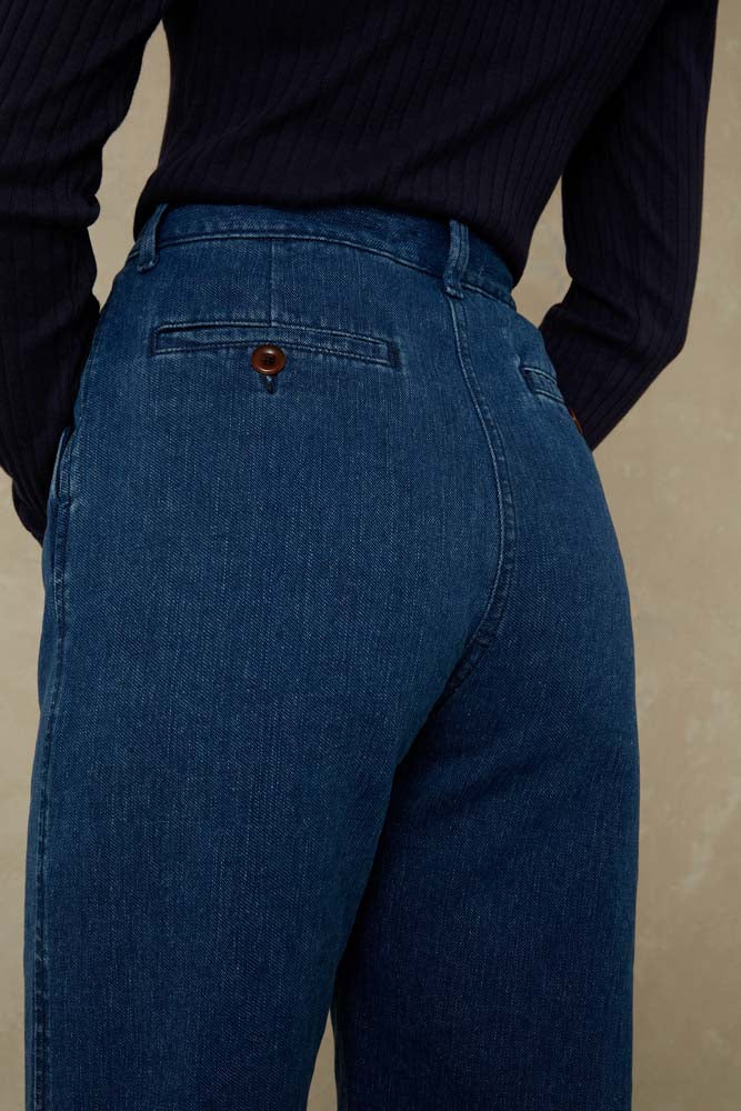 Daria Hemp Pants High Waist - KINGS OF INDIGO