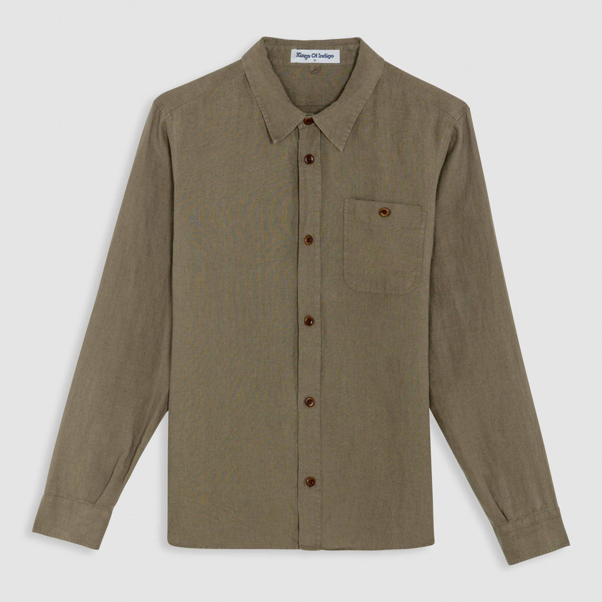 Juntoku Linen Shirt Bungee Cord - KINGS OF INDIGO