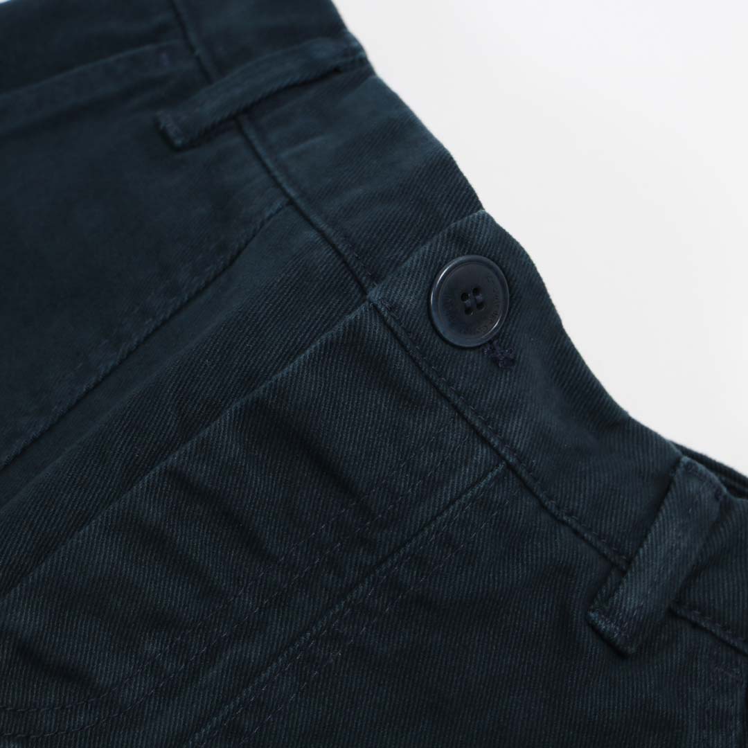 Loose Heavy Pants - Navy - KNOWLEDGE COTTON APPAREL