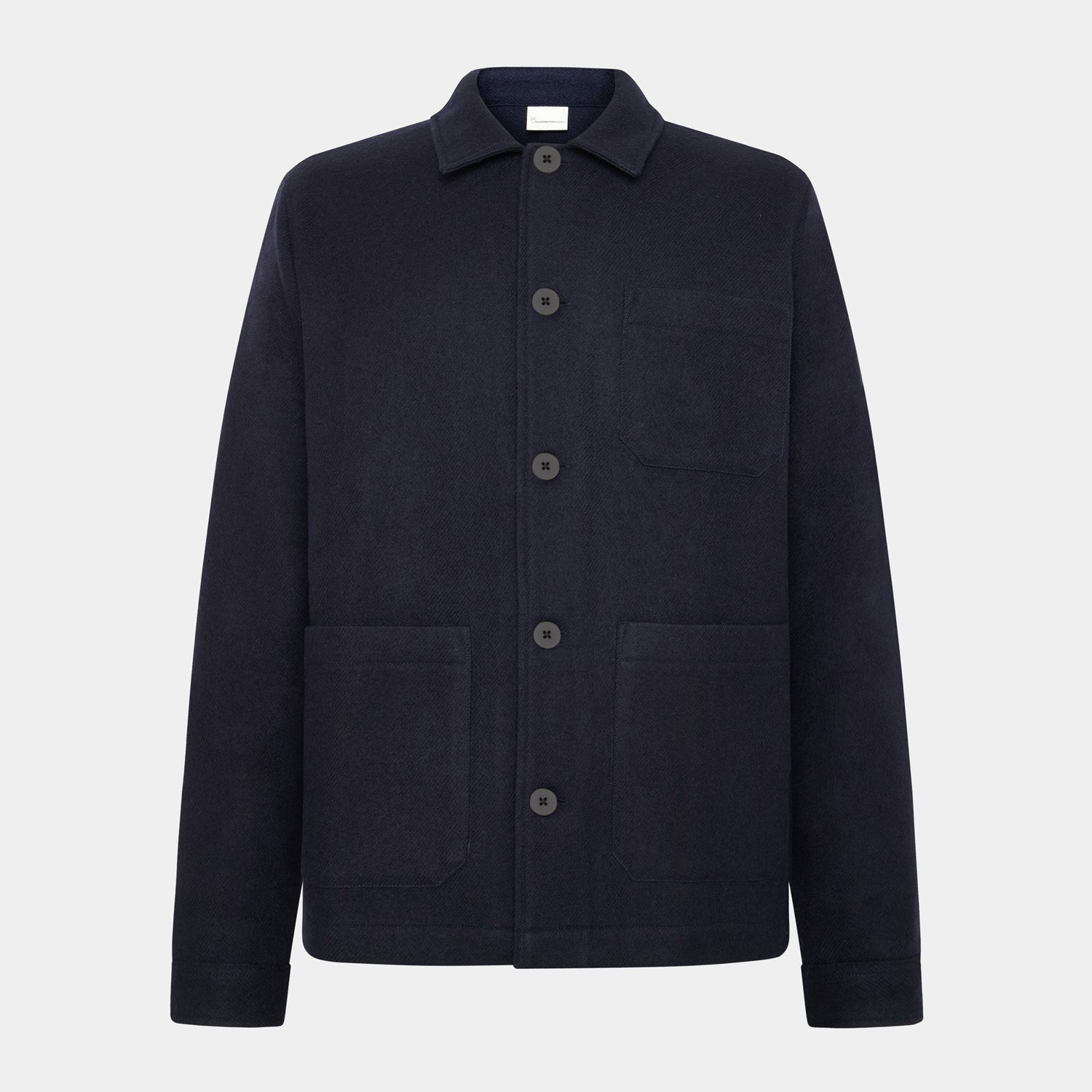 Merino Wool Heavy Overshirt Night Sky