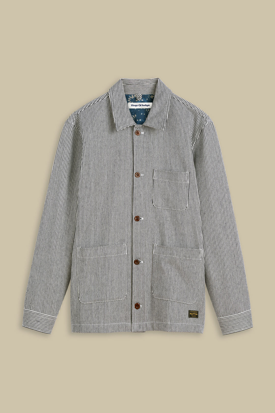 Emyr Jacket Hickory Stripe - KINGS OF INDIGO