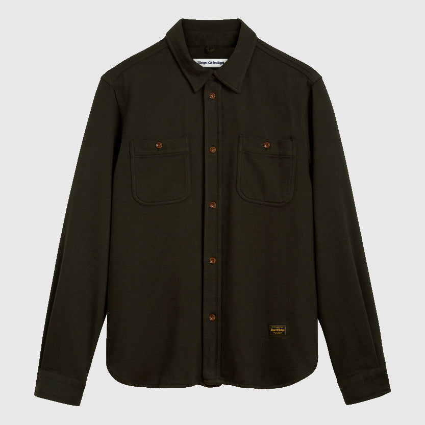 Juntoku Overshirt Deep Forest - KINGS OF INDIGO