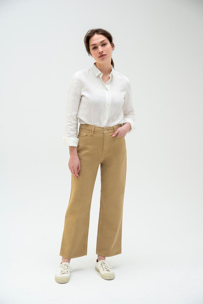 Liora Cropped Holo Beige - KINGS OF INDIGO