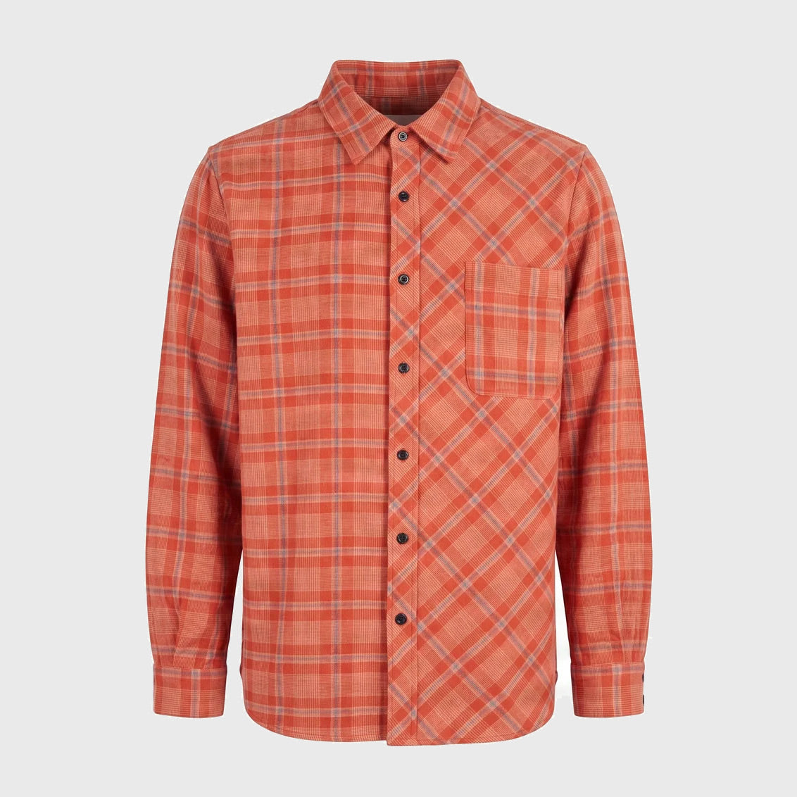 Dylan Organic Cotton Shirt Orange Navy