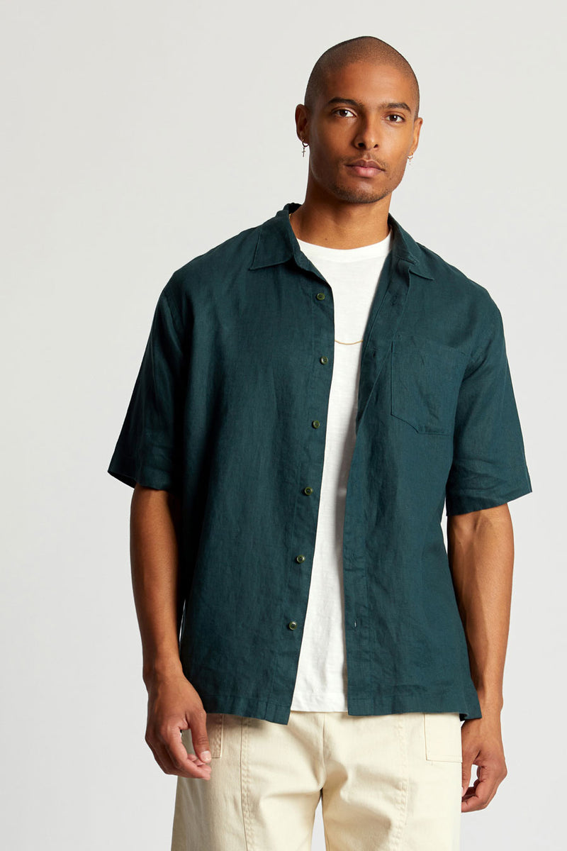 Seb Organic Linen Teal Green - KOMODO