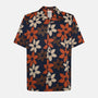 Wave Tencel Relaxed Short Sleeve Shirt Red