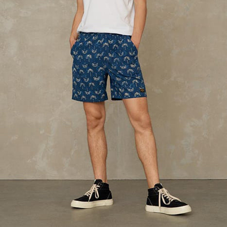 Bidatsu Woodblock Shorts - KINGS OF INDIGO