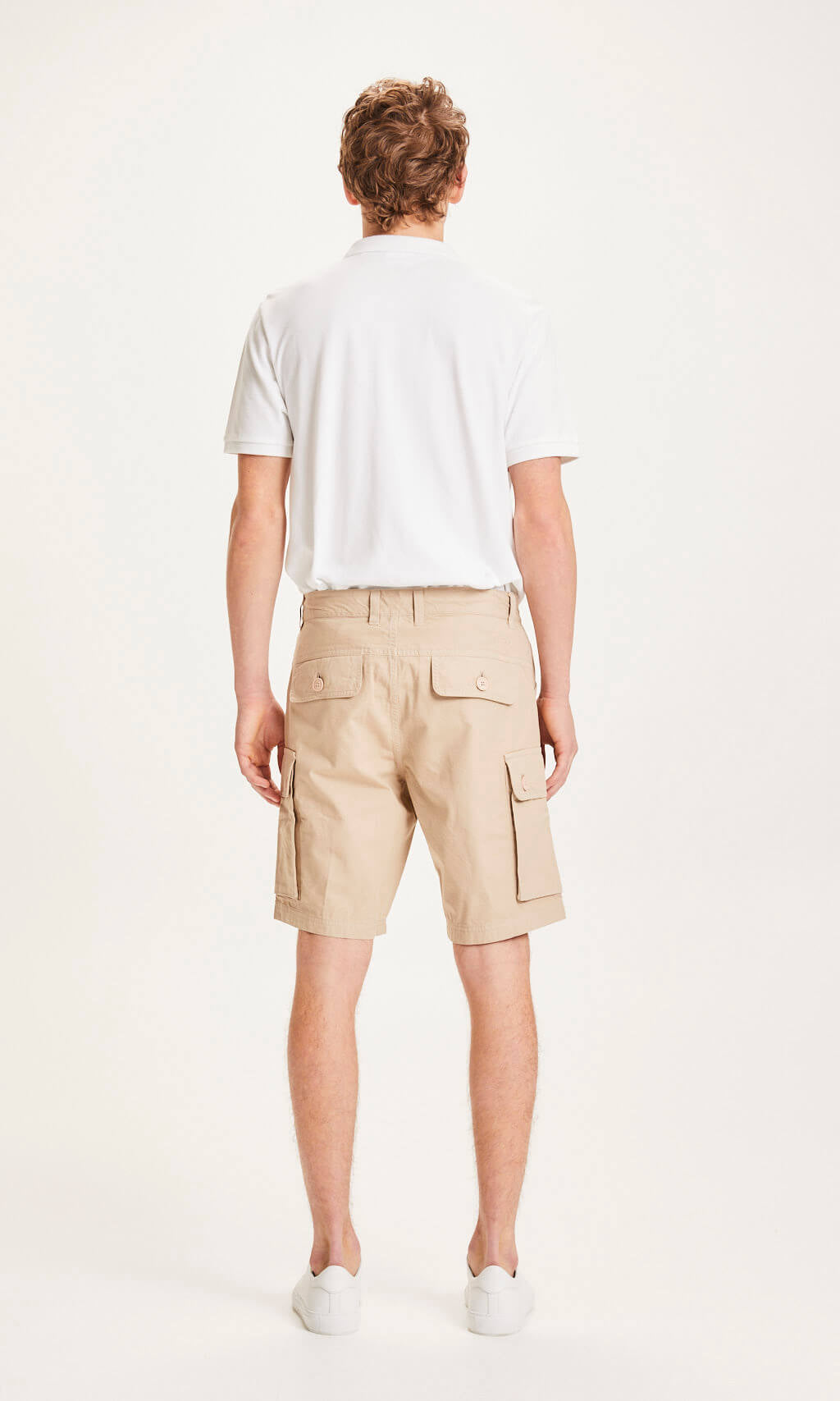 Trek Outdoor Durable Rip-stop Shorts Beige -  KNOWLEDGE COTTON APPAREL