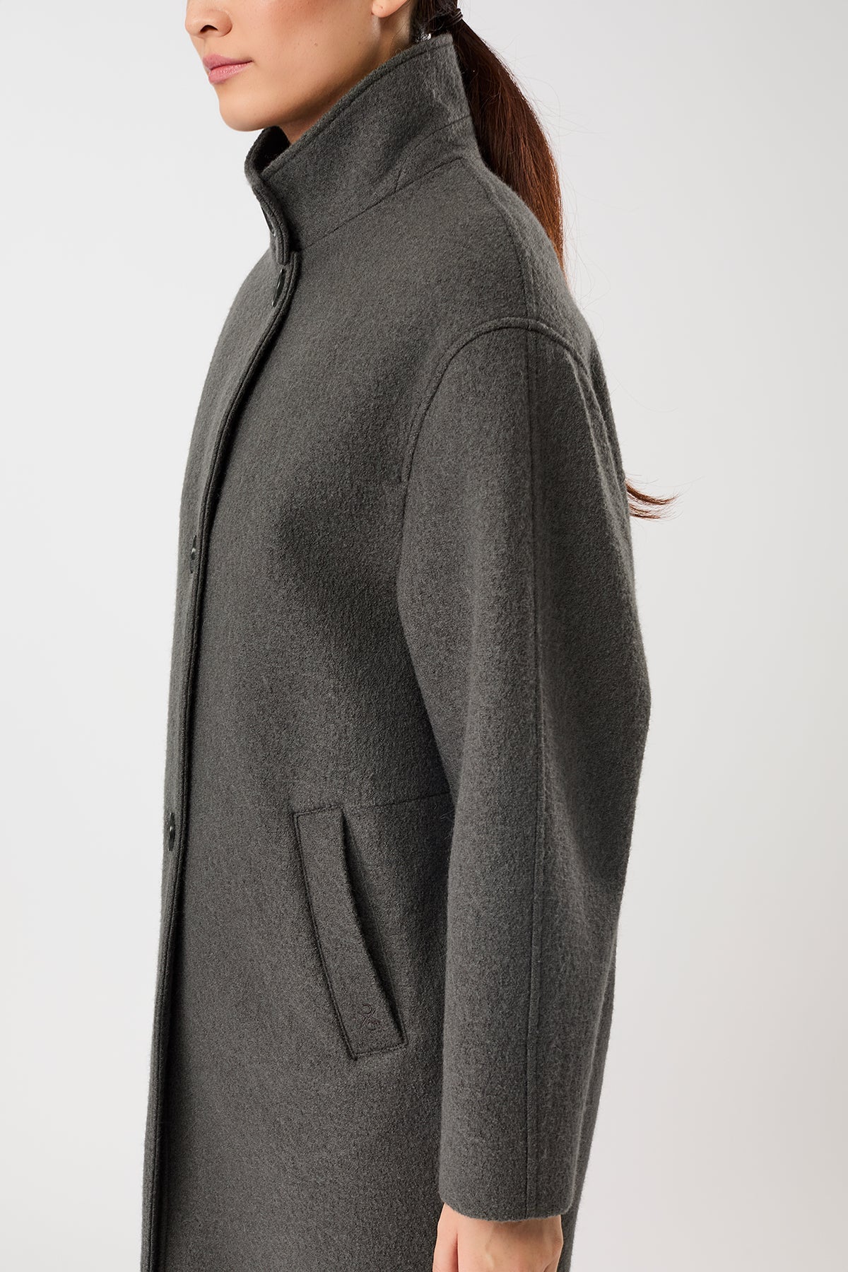 Pennfield Organic Wool Coat Platinum