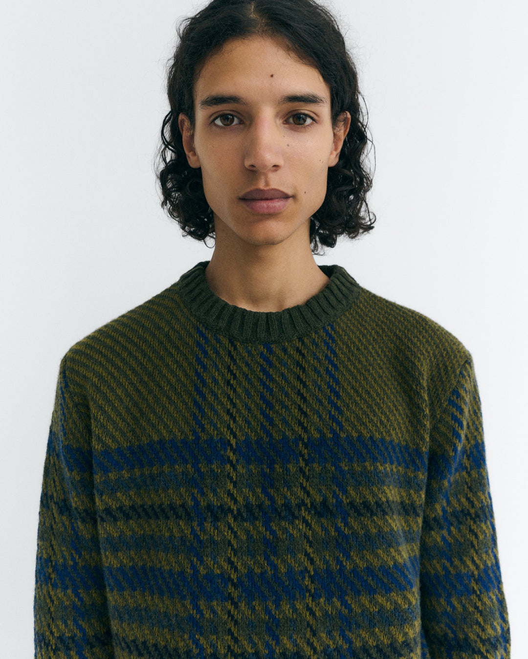 Hillside Khem Checkered Lambswool Knit
