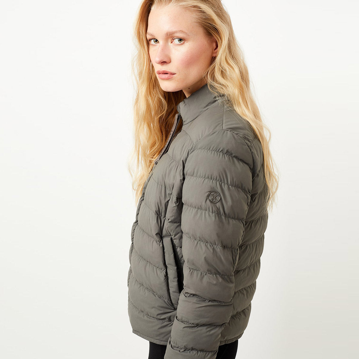 Cloyne Vegan Lightweight Puffer Platinum - LANGERCHEN