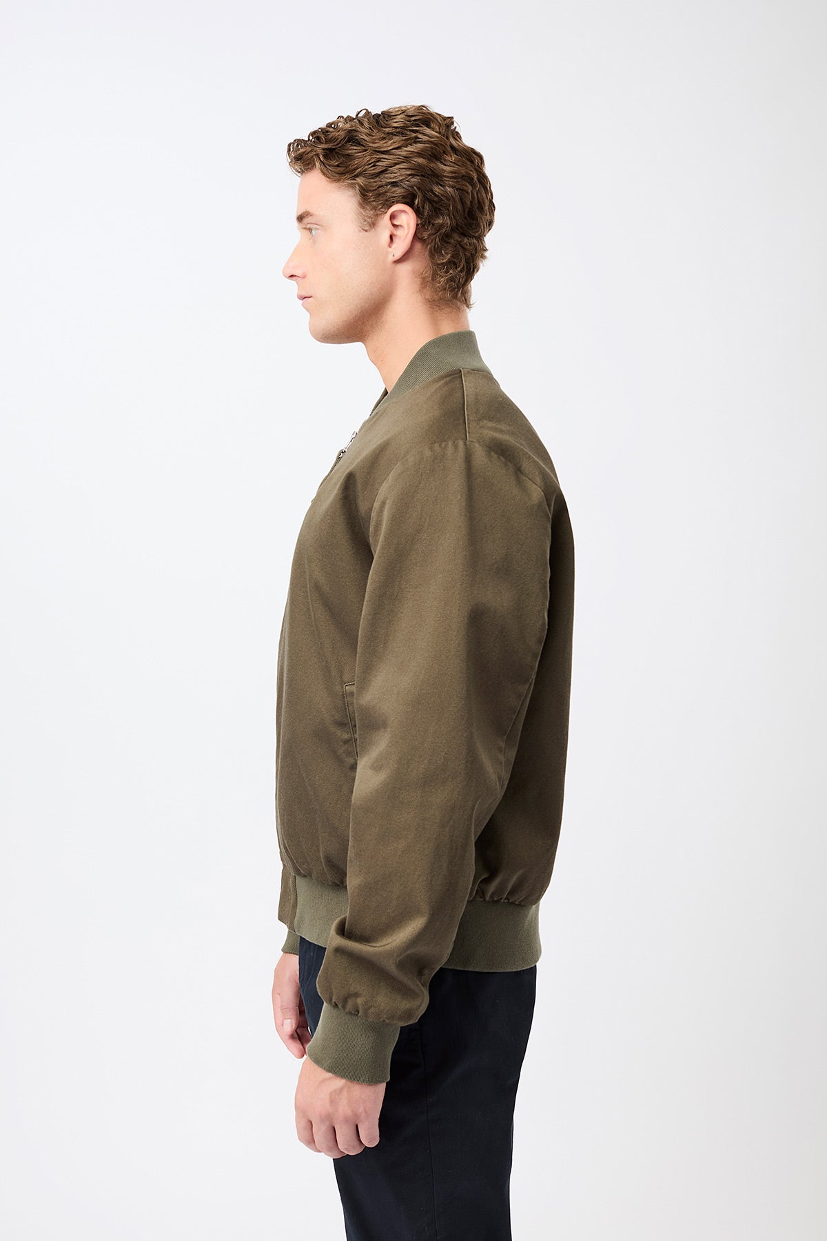 Koojan Bomber Organic Cotton Stone Moss